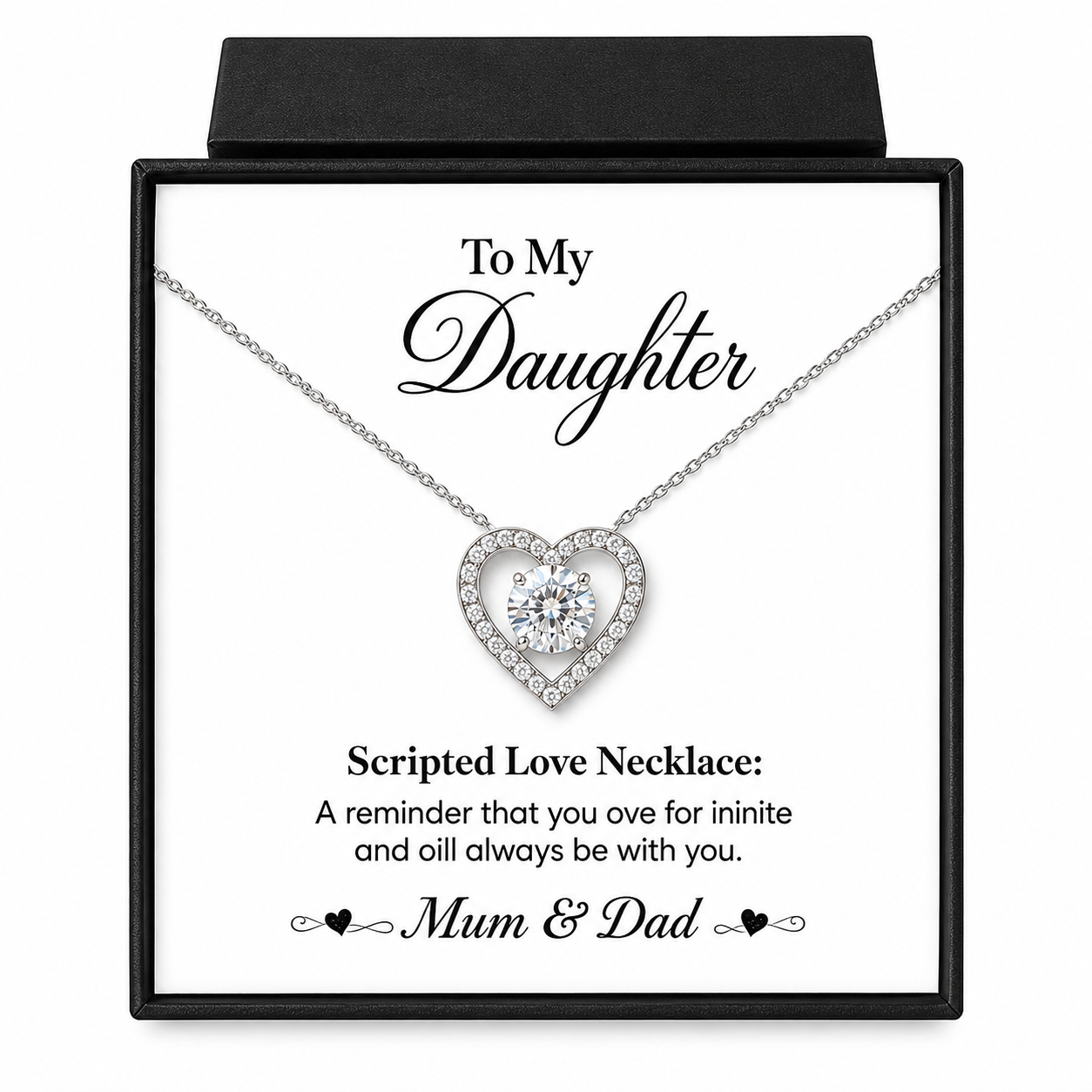 Forever Love Necklace For Daughter