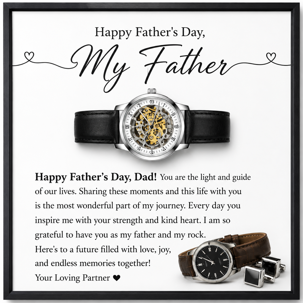 Open work watch For Father’s Day