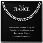 To My Wonderful Fiance Cuban Link Chain