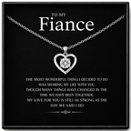 To My Wonderful Fiance Forever Love Necklace