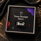 Engraved Women's Ring with Message Card