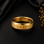 Non-Message Card Engraved Men's Ring