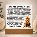 To My Daughter Braver – Acrylic Square