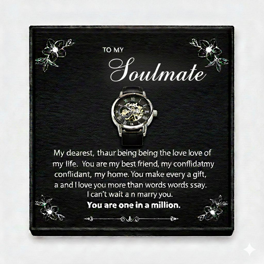To My Wonderful Soulmate Openwork Watch