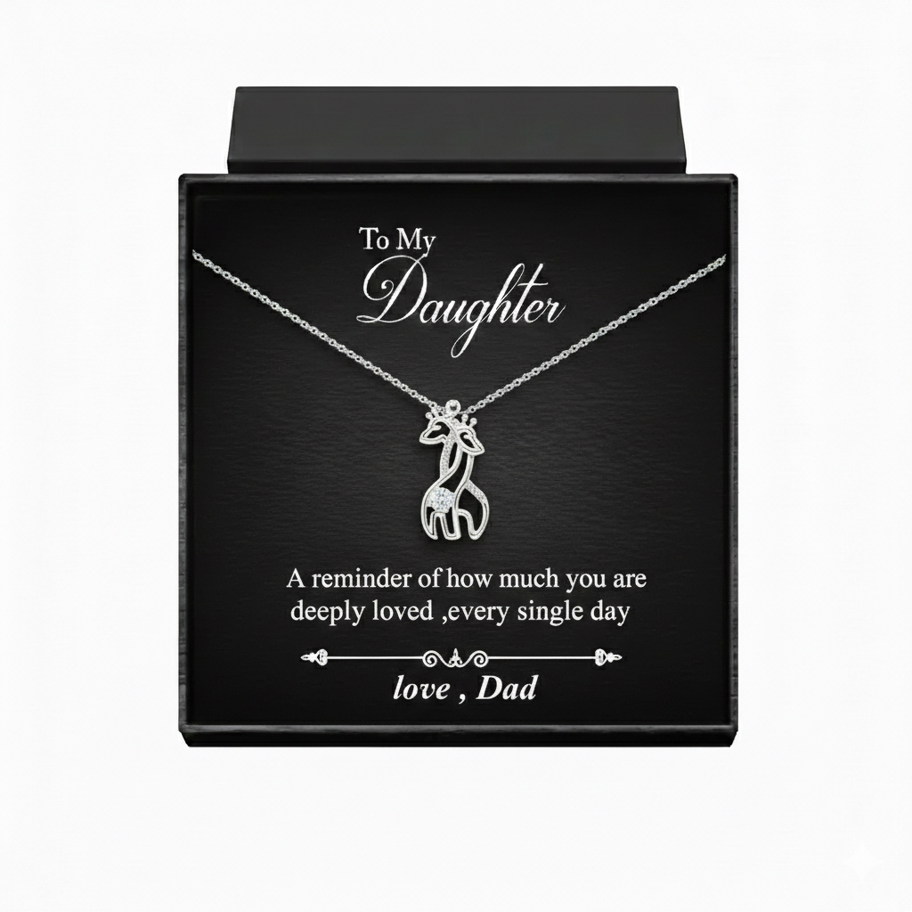 Giraffe Necklace For Doughter