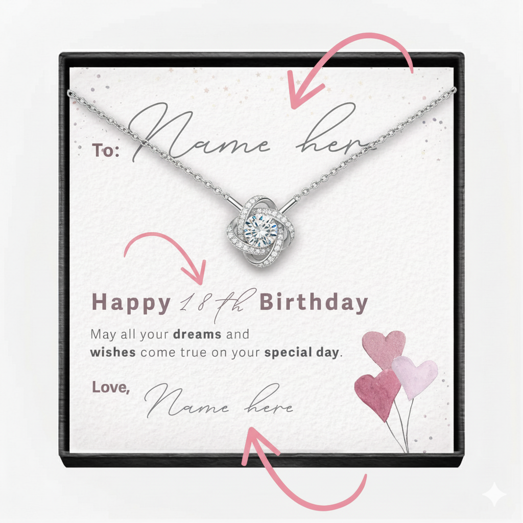 Love Knot Necklace for Birthday