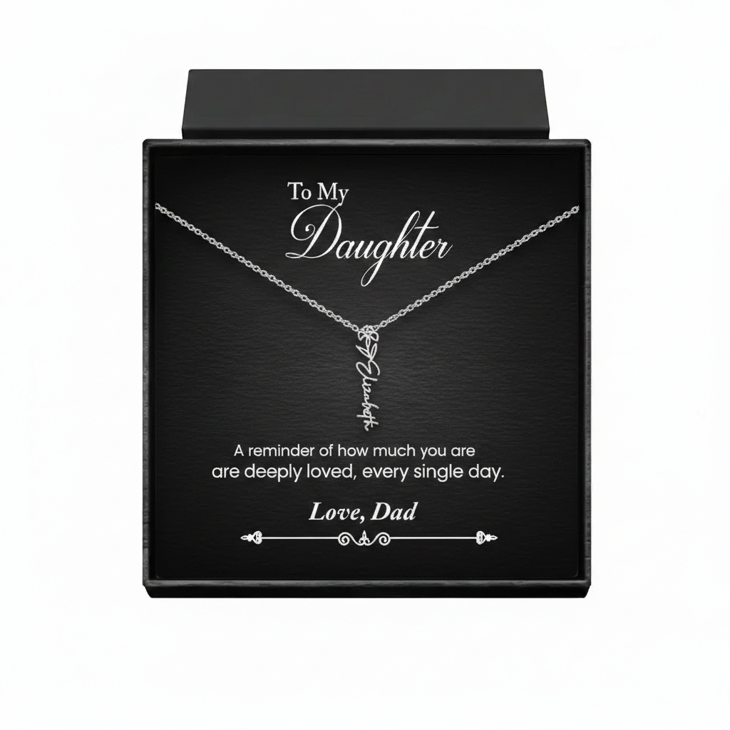 Flower Name Necklace