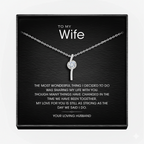 To My Wonderful Wife Alluring Beauty Necklace