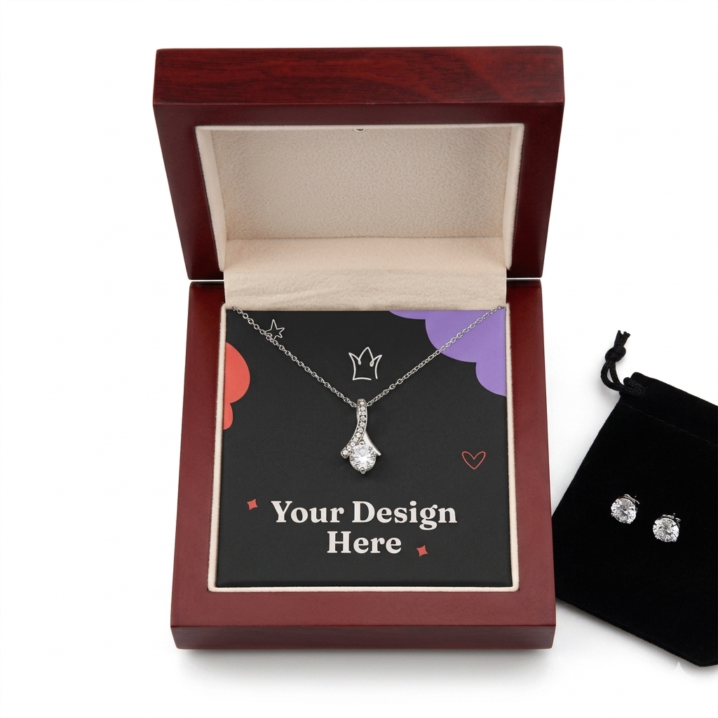 Alluring Beauty Necklace & Earring Set Bundle