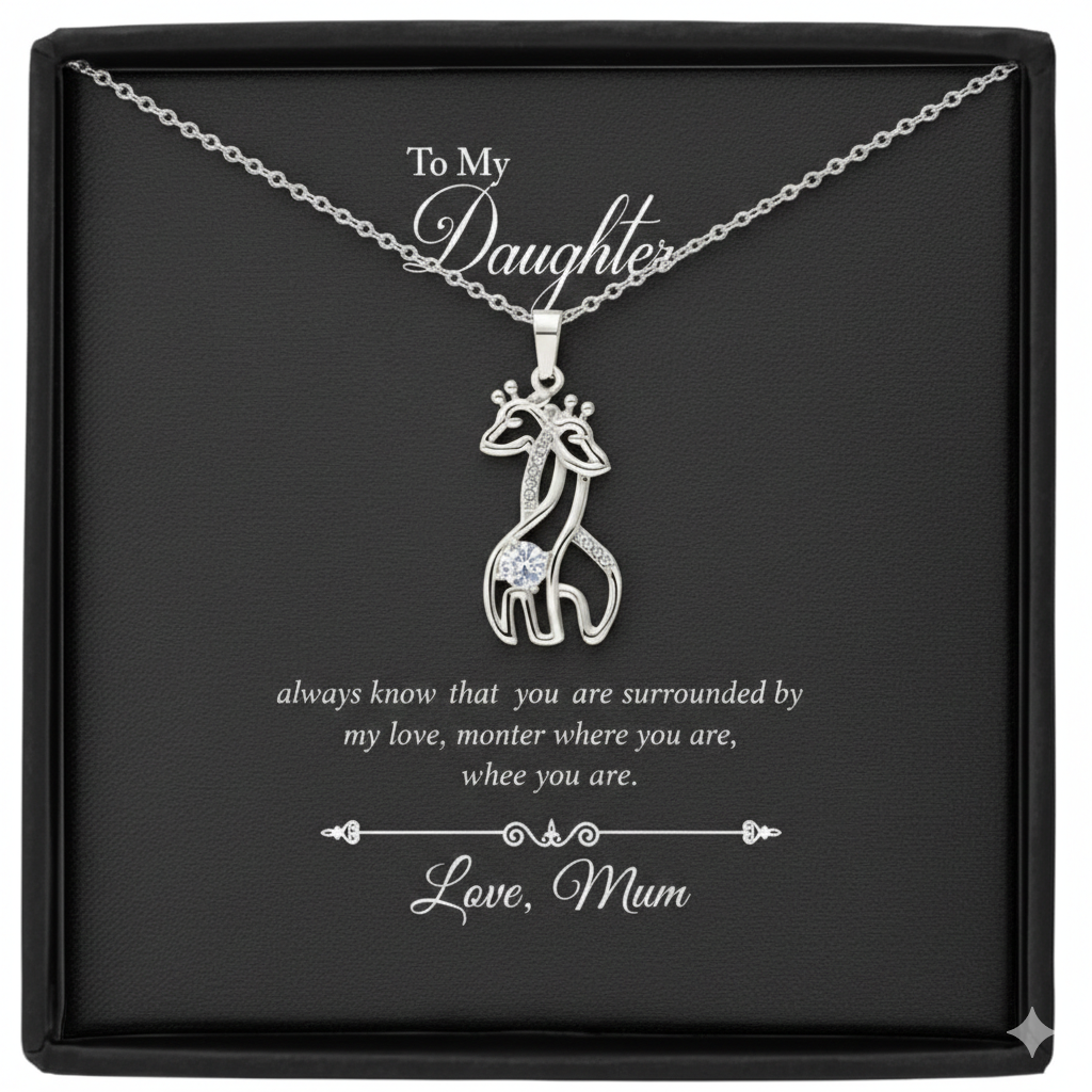 Giraffe Necklace For Doughter
