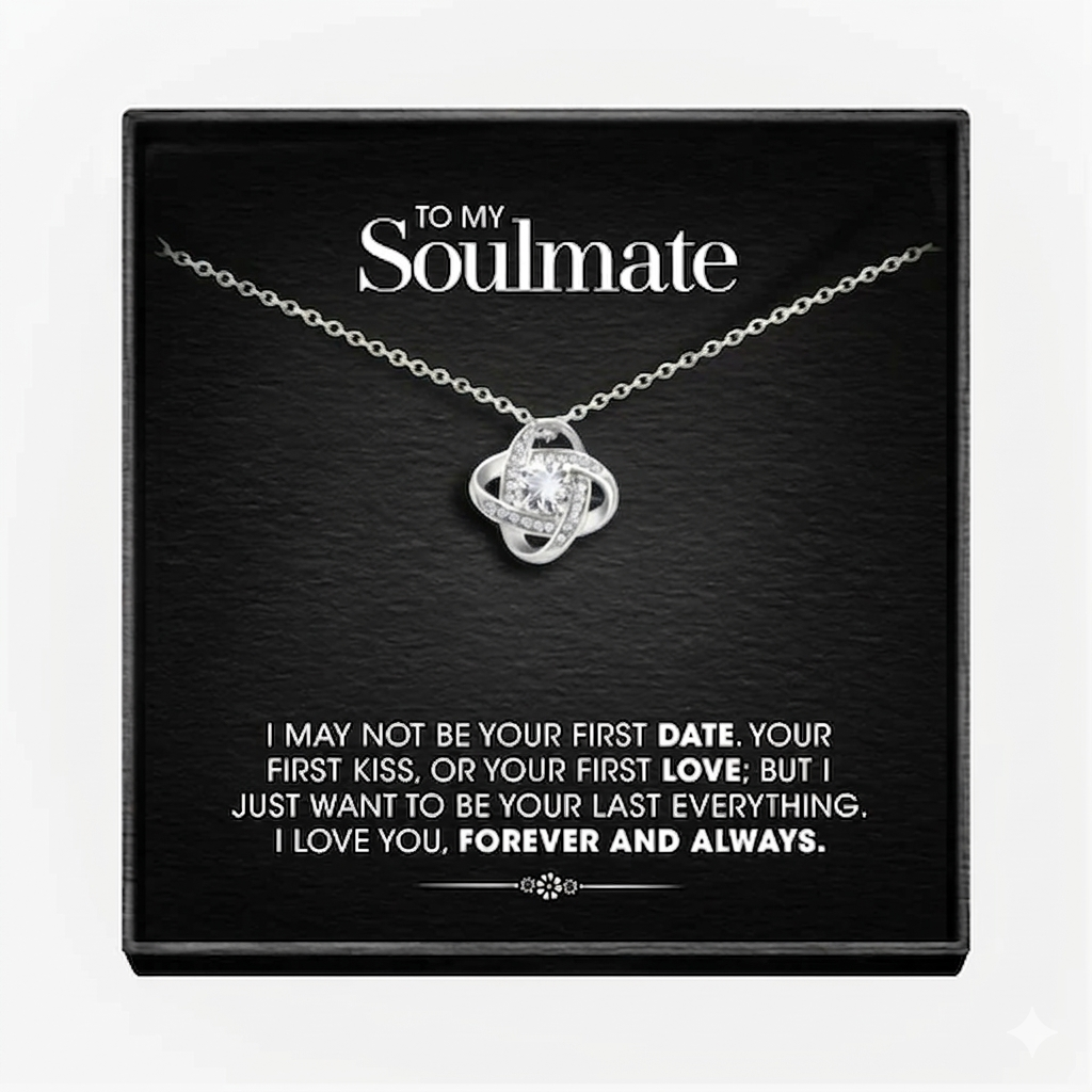 To My Wonderful Soulmate - Love knot necklace