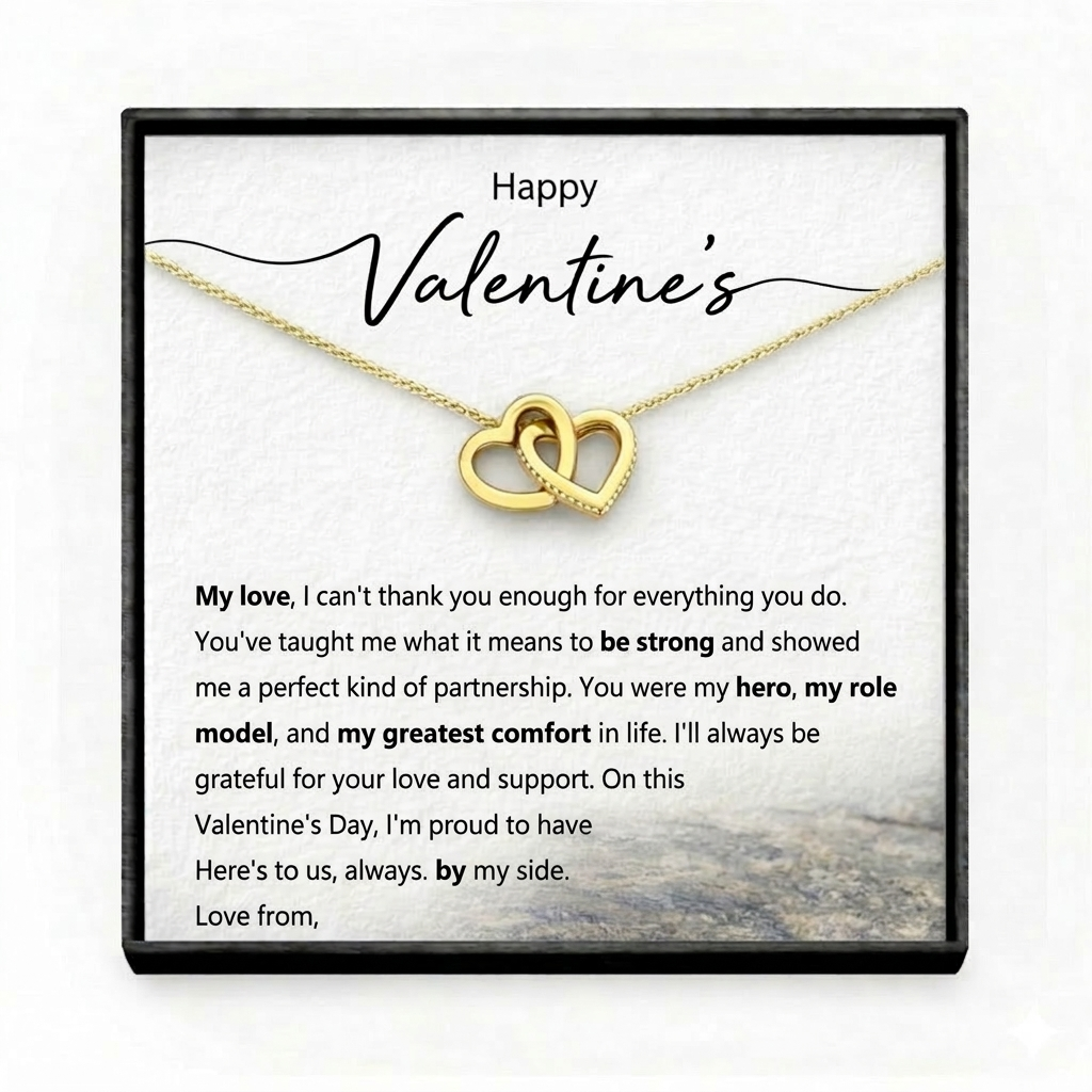 Interlocking Hearts Necklace  Valentine’s Day