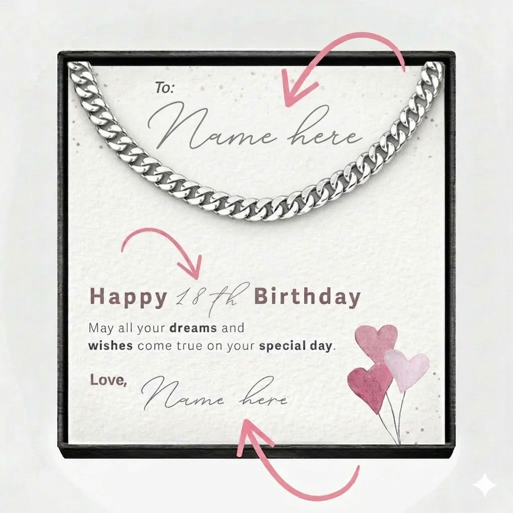 Cuban Link Chain  For Birthday