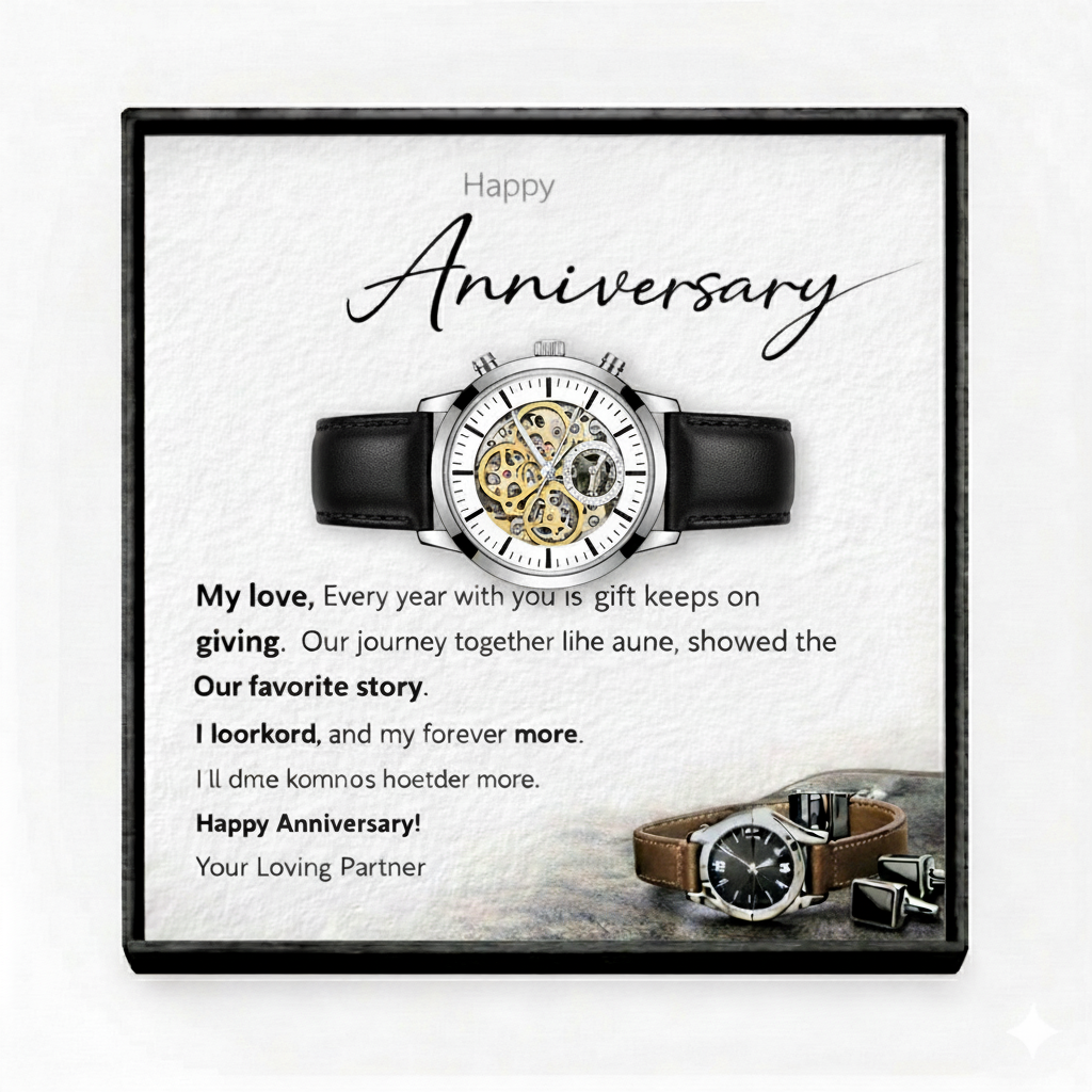 Open work watch For Anniversary