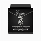 Giraffe Necklace For Daughter