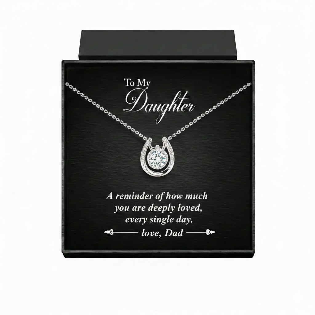 Lucky In Love Necklace For Daughter