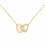 Interlocking Hearts Necklace Gift for Her