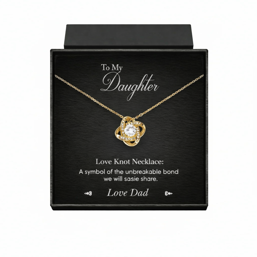Love Knot Necklace For Doughter