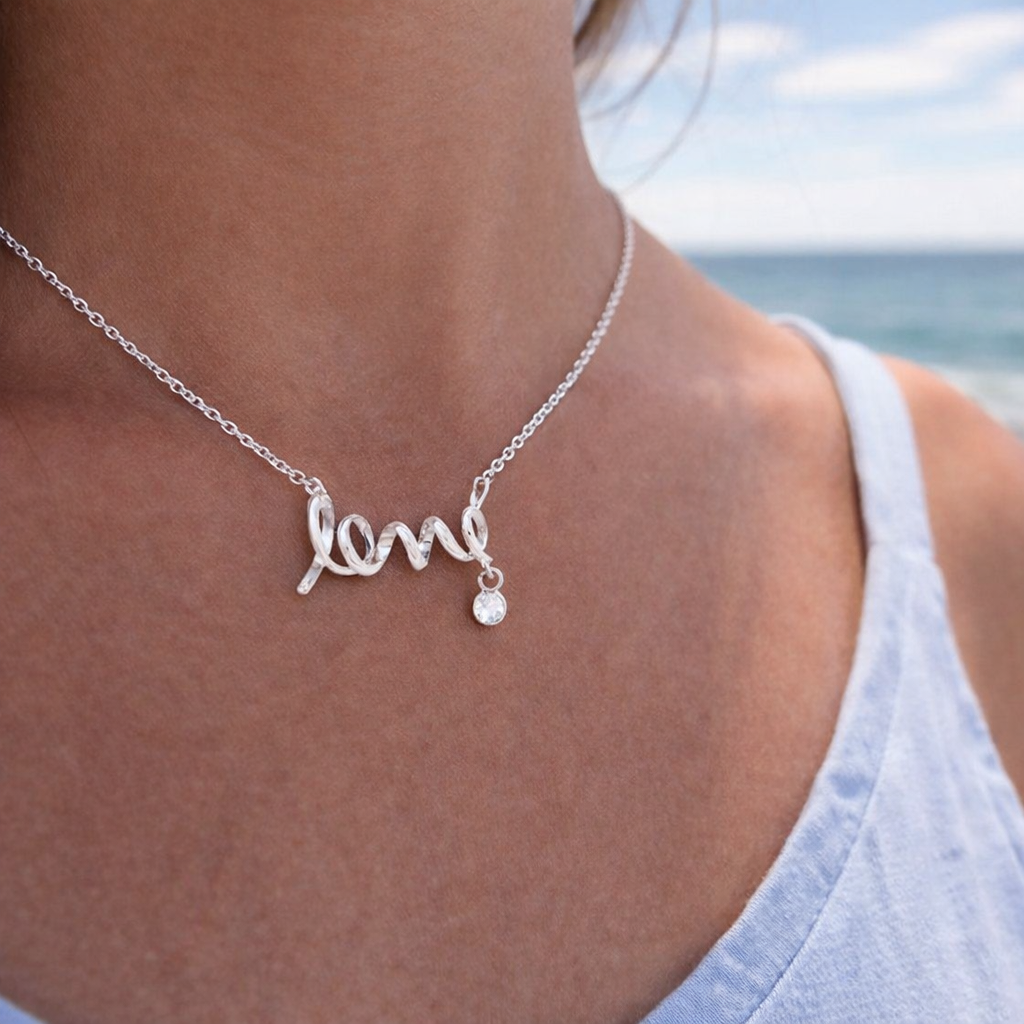 Scripted Love Necklace