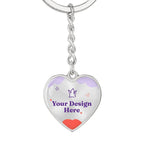 Buyer Upload Graphic Heart Keychain
