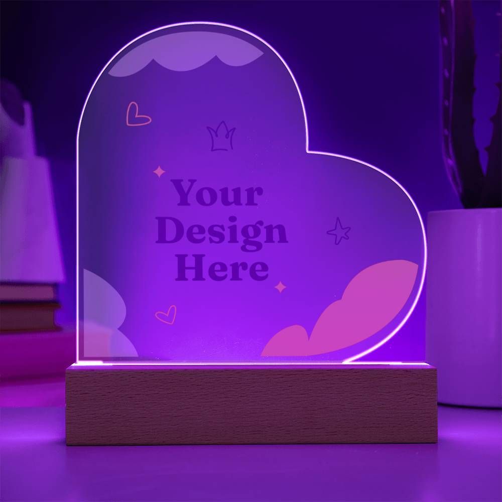 Acrylic Heart & Sweetest Devotion Flower Bouquet