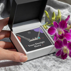 Custom Name Necklace with Birthstone