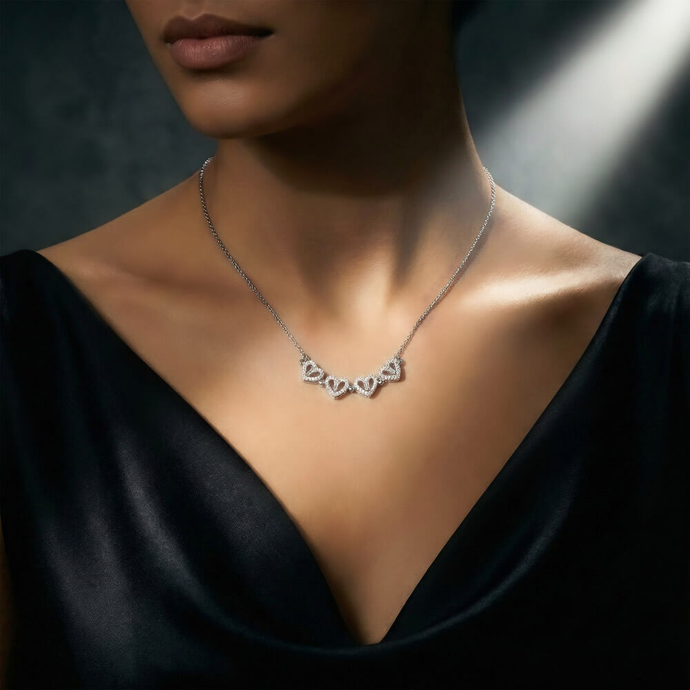 Magnetic Hearts Necklace NO MC