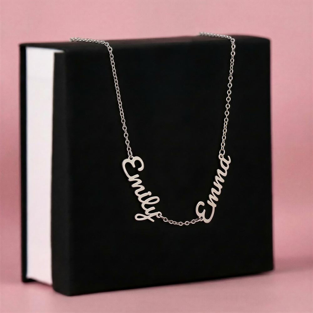 Multiple Name Necklace (No Message Card)