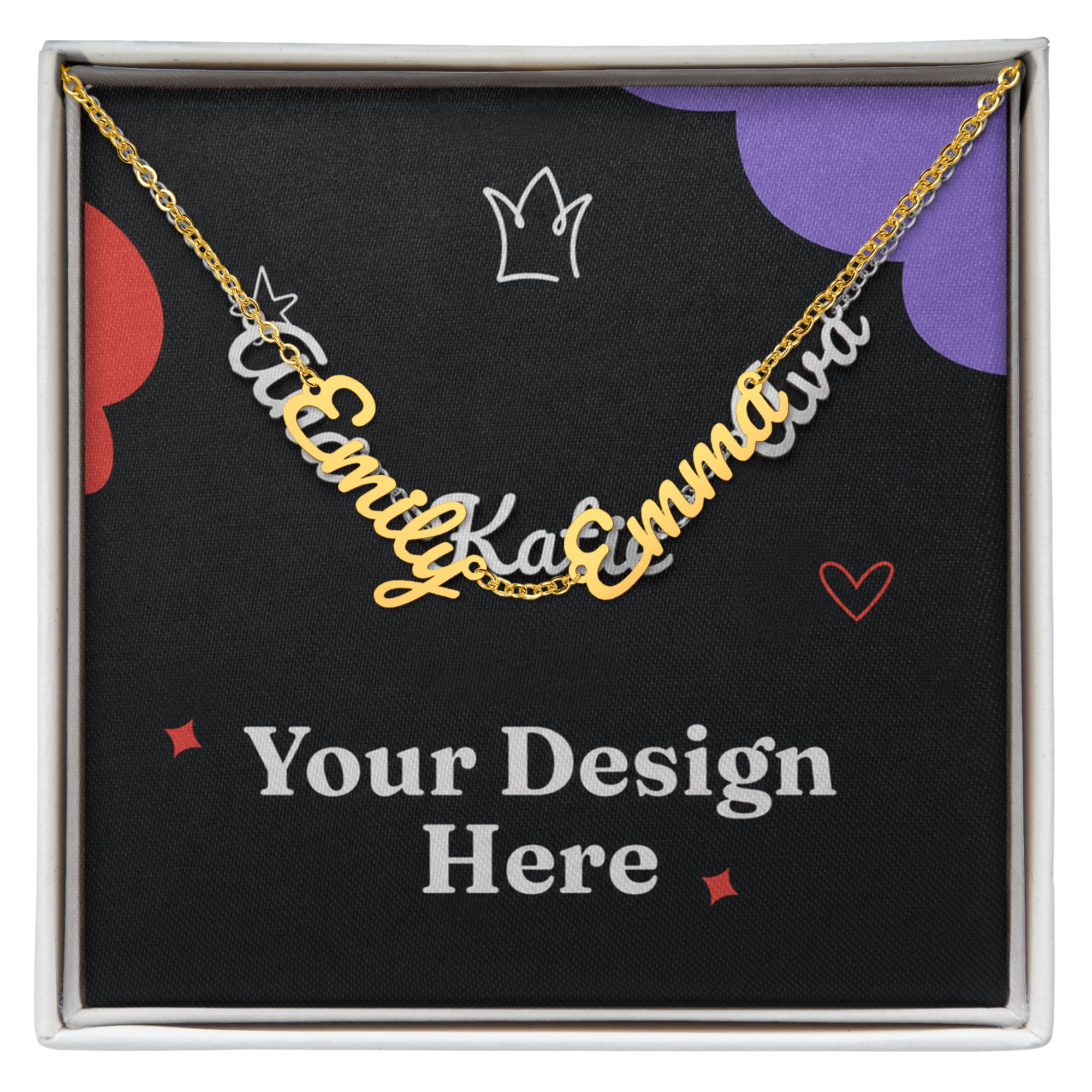Multiple Name Necklace
