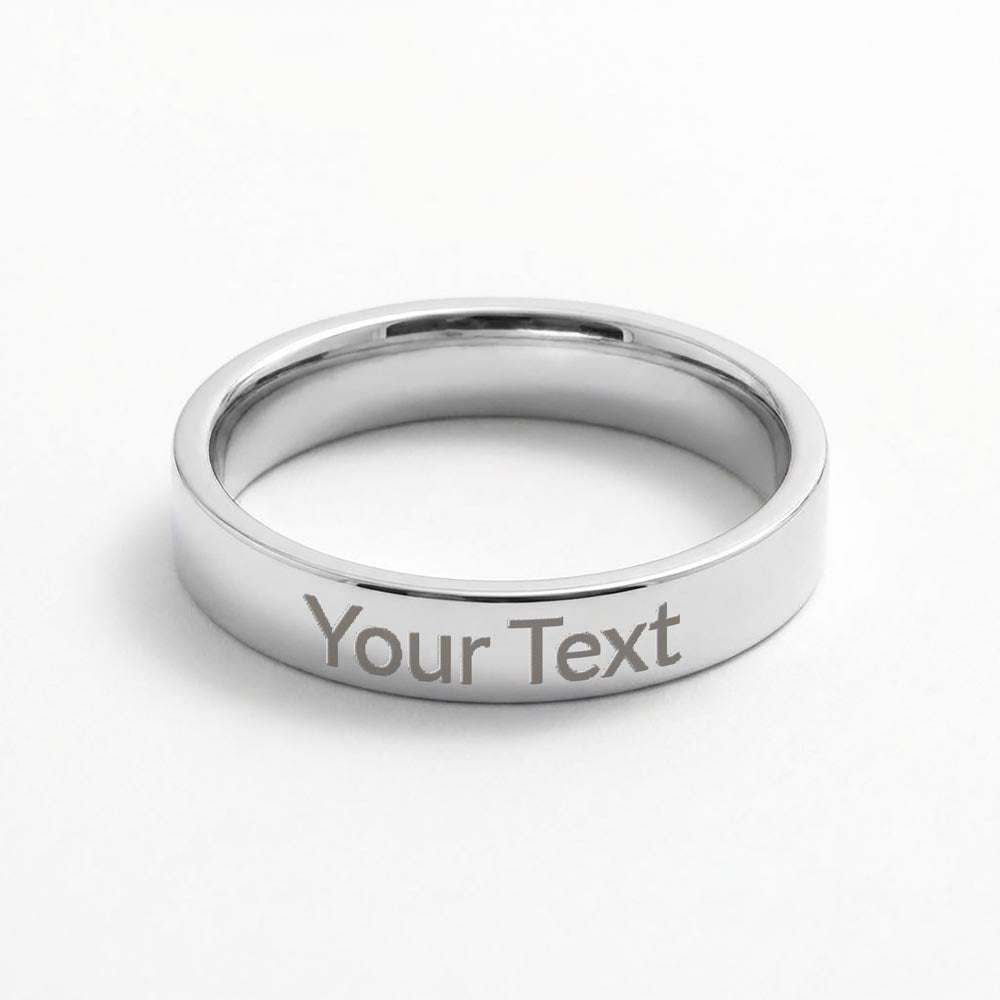Non-Message Card Engraved Women's Ring