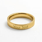 Non-Message Card Engraved Women's Ring