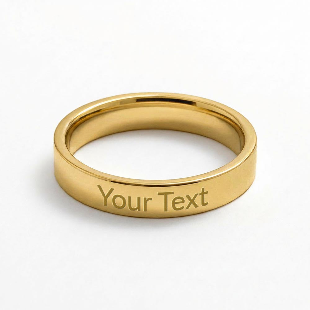 Non-Message Card Engraved Women's Ring