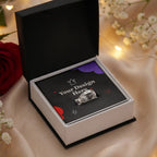 Engraved Women's Ring with Message Card
