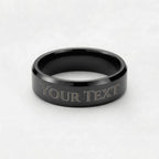 Engraved Men's Ring with Message Card