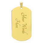 Dad To Be - Dog Tag Necklace