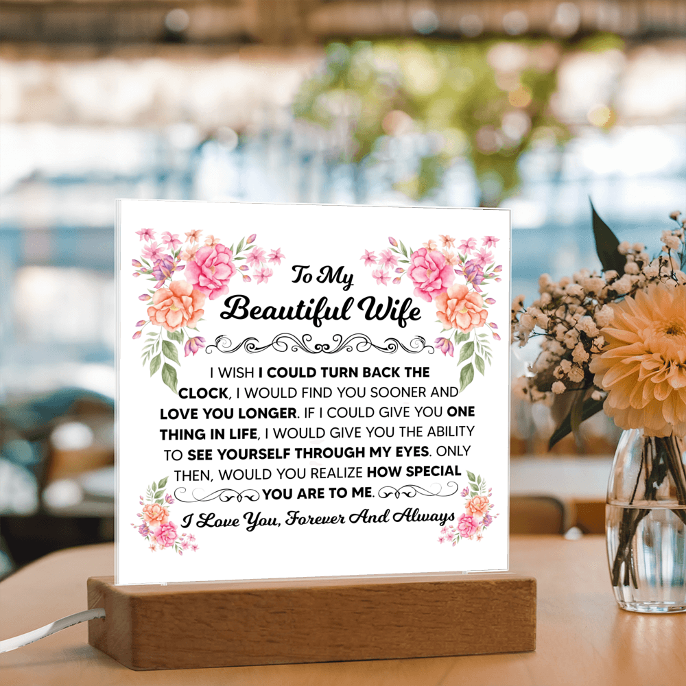 To My Beautiful Wife – Acrylic Square