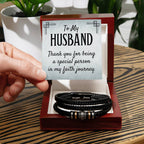 Being Special - Mens Leather Bracelet