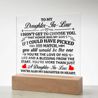 To My Daughter-in-Law Honor – Acrylic Square