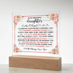 To My Beautiful Daughter – Acrylic Square