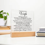 To My Beautiful Wife (Printed) – Acrylic Square