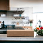 To My Wife Fate – Acrylic Square