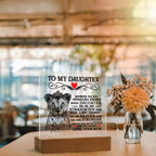 To My Daughter Lion Crown – Acrylic Square