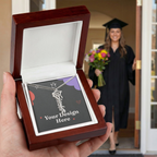 Graduation Cap Name Necklace