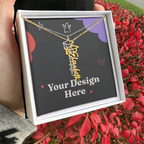 Graduation Cap Name Necklace
