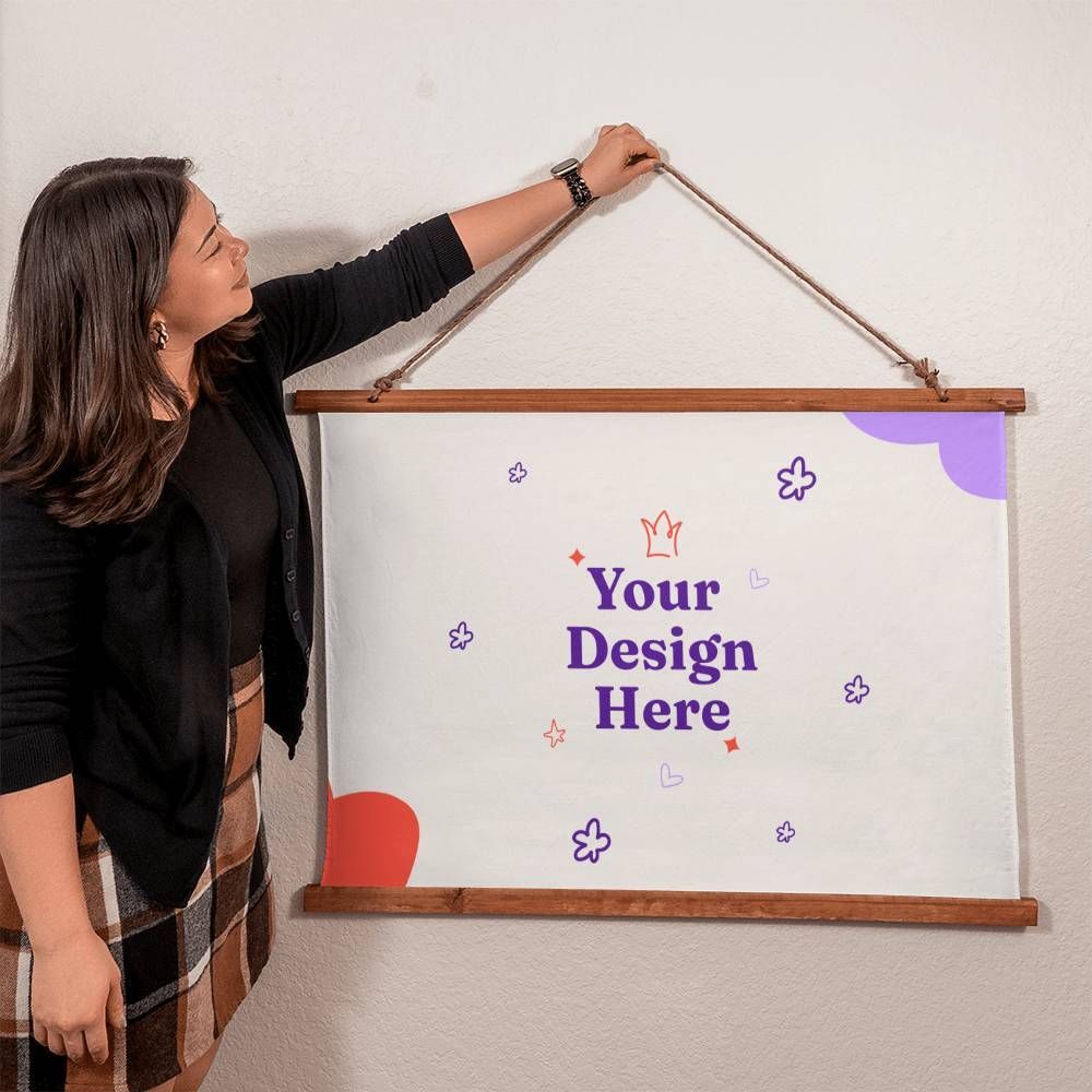 Wood Framed Wall Tapestry (Landscape)