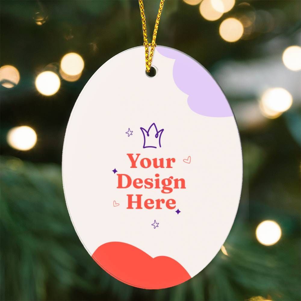 High Gloss Oval Ornament