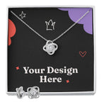 Love Knot Necklace & Earring Set