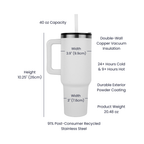 Pinnacle 40oz Tumbler - Laser engraved