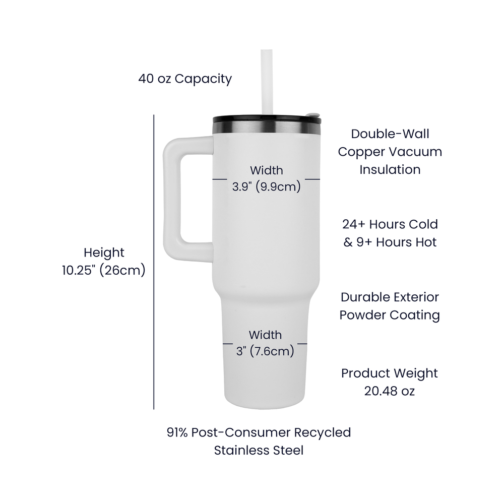 Pinnacle 40oz Tumbler - Laser engraved