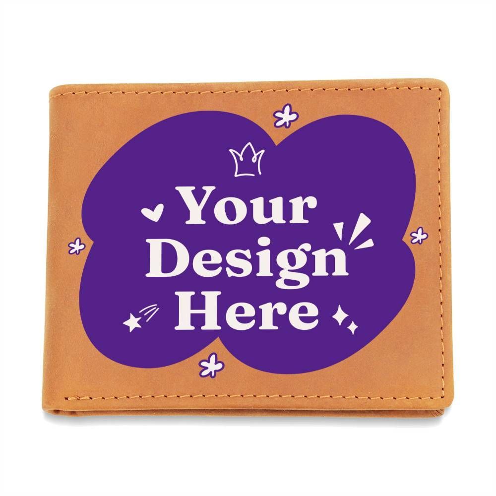 Buyer Upload - Graphic Leather Wallet
